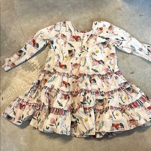 Pink Chicken Multicolor Animal Print Dress